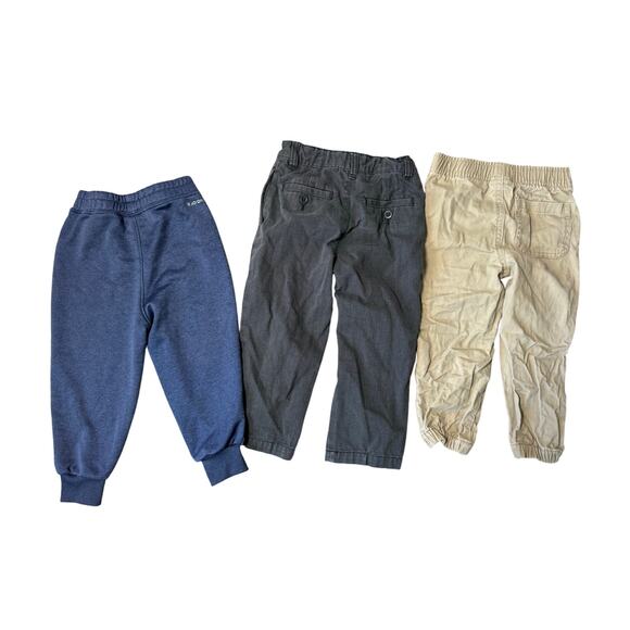 Lot of 3 pairs of 24 mos/2T Toddler/BABY Boys Pants, Lucky Brand, Hurley - Picture 2 of 10